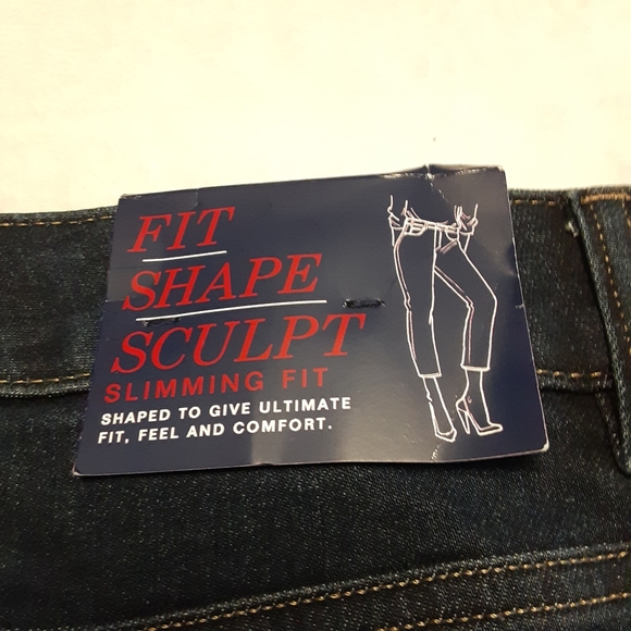 NWT CHAPS COMFORT ELASTIC MID RISE SLIM LEG CAPRIS - Picture 5 of 9